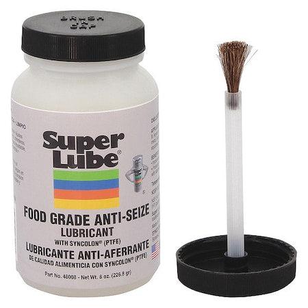Super Lube 48008 - Anti-Seize, Food Grade, Brush-Top Can, 8 oz