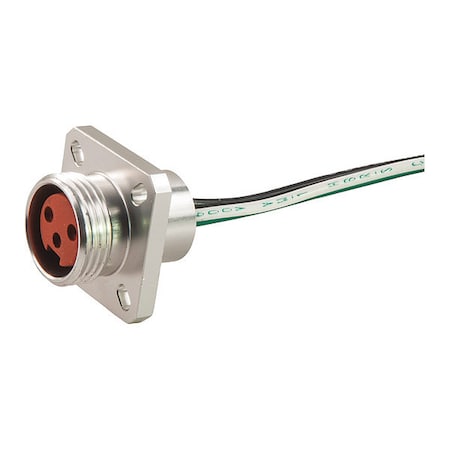 Remke 102QF0010MHT - Recptacl,Mini,Hi-Temp,F,Flange,2 P,1 ft.