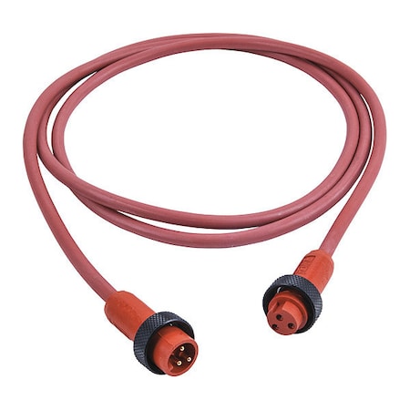 Remke 103G0060AHT - Cordset,Mini,Hi-Temp Sil,M/F,3 P,6 ft.