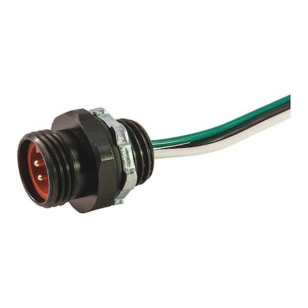 Remke 104P0010MHT - Receptacle,Mini,Hi-Temp Sil,M,4 P,1 ft.