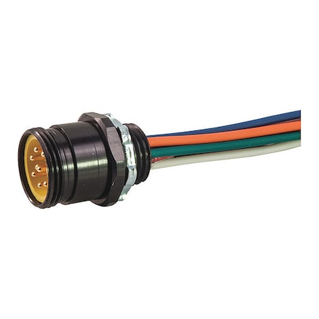 Remke 108P0010M - Receptacle,Mini,Male,8 Pole,1 ft.