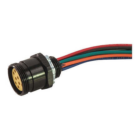 Remke 110Q0010M - Receptacle,Mini,Female,10 Pole,1 ft.