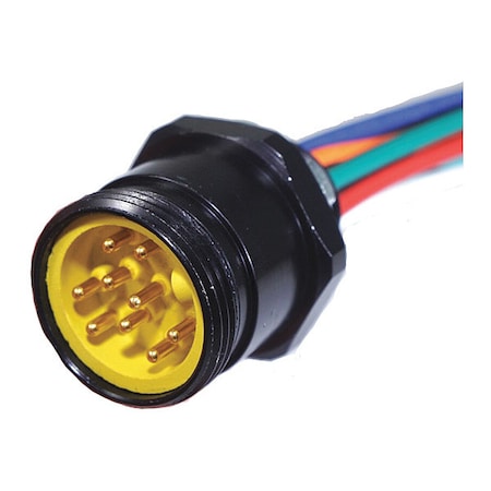 Remke 110P0010M - Receptacle,Mini,Male,10 Pole,1 ft.