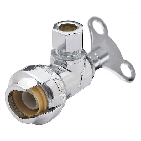 Sharkbite 24731LF - Angle Stop Valve, Push Fit, 1/2 in, 200 psi