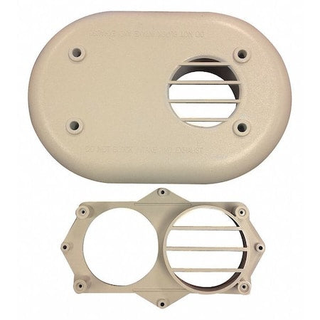 Goodman 0170K00001S - Flush-Mount Vent Kit, Plastic,2" Vent