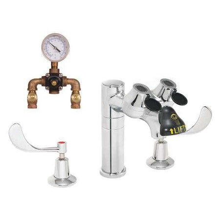 Speakman SEF-1801-TW - Eyewash/Faucet Combination, Counter Mounted, 8.0 H., 16.0 W