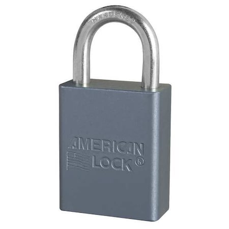 American Lock A30KA - Lockout Padlock, Keyed Alike, Aluminum, Silver, 1 in Shackle Height, 1 1/2 in Body Width