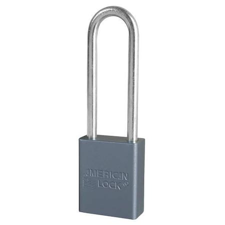 American Lock A32KA - Lockout Padlock, Keyed Alike, Aluminum, Silver, 1 in Shackle Height, 1 1/2 in Body Width