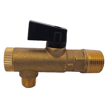 Speedaire 0029-1 - Filter Ball Valve,Brass,1/4in Drain Port