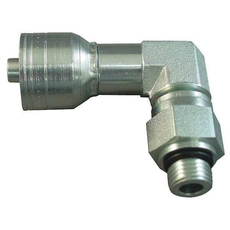 Eaton Aeroquip 1AA8SBB8 - Crimp Fitting,90 deg.,1/2" ID,3/4",MORB