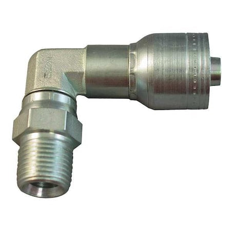 Eaton Aeroquip 1AA8PSB8 - Crimp Fitting,90 deg.,1/2" ID,1/2",FNPTF