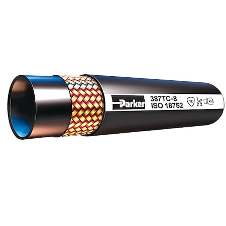 Parker F387TC0606-4-4-4-48.00 - Black Hose 1/4" 4 FT L