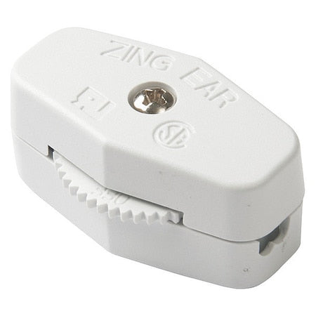 Gardner Bender GSW-72 - SPST Cord Switch,White,6 A 125 VAC