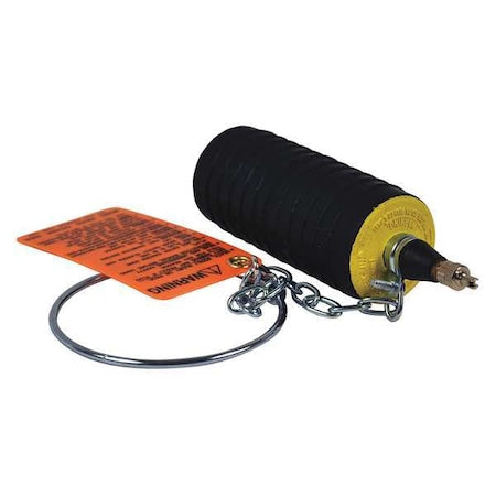 Cherne 276468 - Test Ball Plug,Ring&Chain,9.47"Deflate L