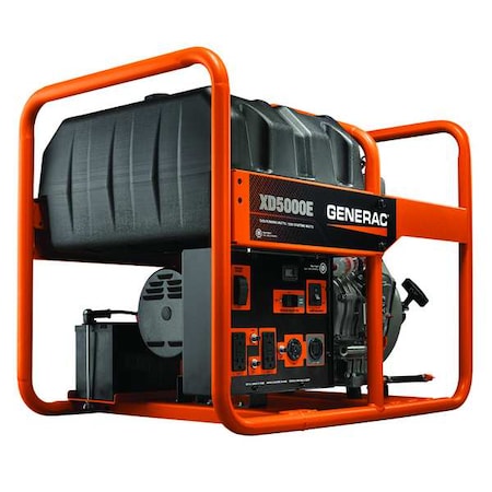 Generac 6864 - XD5000e 5,000 Watt Portable Diesel Generator, 5,500 W Surge, Recoil Start, 120/250 V AC, Model 6864