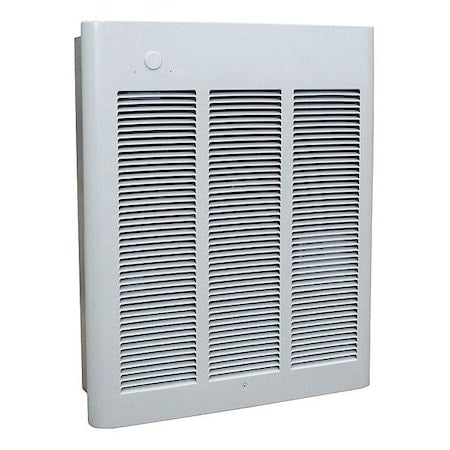 Qmark CWH3504F - Recessed Electric Wall-Mount Heater, Recessed or Surface, 3600/4800 W, 208/240 V AC, White