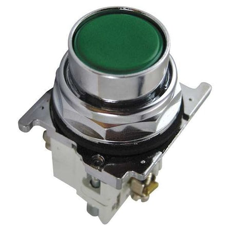 Eaton 10250T30G - Flush Push Buttn Op,Non Illum,Grn,1 NO/1 NC