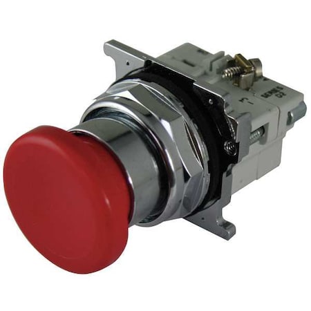 Eaton 10250T122-2 - Mushroom Head Push Button,Non-Illum,Red,2 NO