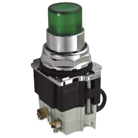 Eaton 10250T221LGP06 - Pilot Light,Press,120 VAC,Green