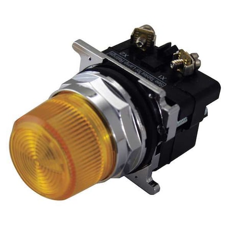 Eaton 10250T206NC3N - Pilot Light, Yellow, 30mm, Incandescent