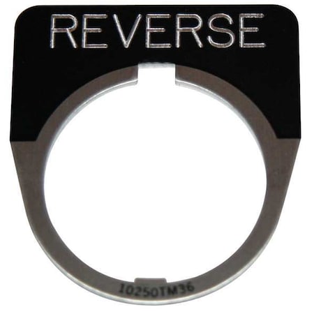 Eaton 10250TM30 - Cutler-Hammer Legend Plate,Half Round,Reverse,Black