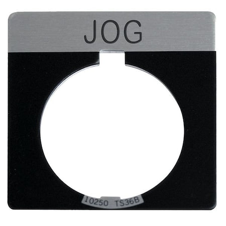 Eaton 10250TS19 - Cutler-Hammer Legend Plate,Square,Jog,Black