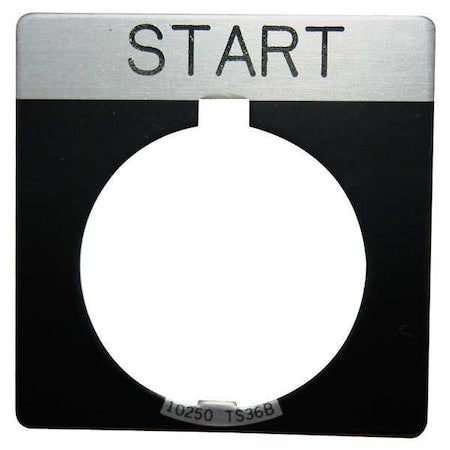 Eaton 10250TS33 - Cutler-Hammer Legend Plate,Square,Start,Black