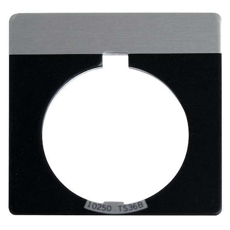 Eaton 10250TS36 - Cutler-Hammer Blank Legend Plate,Square,Black