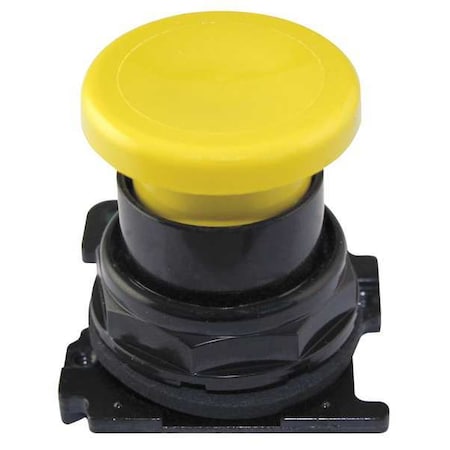 Eaton E34LB4 - Mushroom Head Push Button,Yellow,30mm