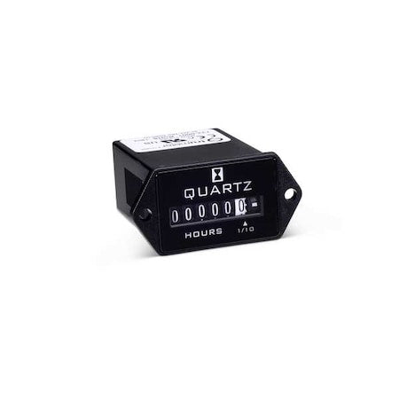 Trumeter 722-0001 - Hour Meter,Polymer,White/Black Numbers