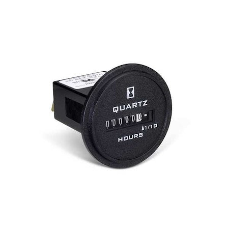 Trumeter 722-0003 - Hour Meter,AC Quartz,Flush,Round,6 Digit