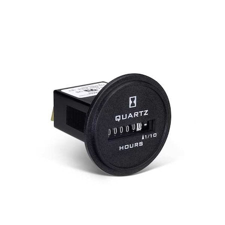 Trumeter 732-0003 - Hour Meter,DC Quartz,Red/White Numbers