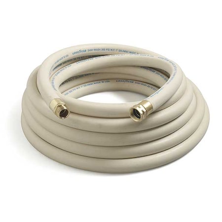 Continental CR050-50MF-G - 1/2" ID x 50 ft EPDM Coupled Washdown Hose 300 PSI WT