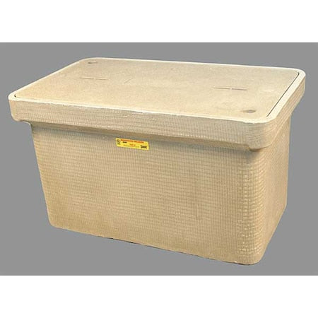 Quazite PG1730Z80521 - Underground Enclosure Assembly, Fiber Optics Cover, 18 in H, 32-1/4 in L, 19-1/4 in W, 15,000 lb
