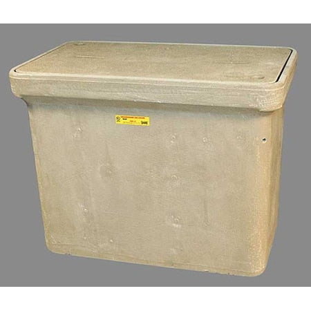 Quazite PG1730Z80809 - Underground Enclosure Assembly, Blank Cover, 24 in H, 32-1/4 in L, 19-1/4 in W, 15,000 lb