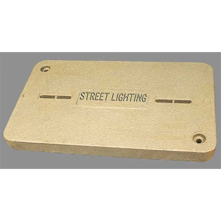 Quazite PG1324HA0041 - Underground Enclosure Cover, Street Lighting Logo, 13-3/4 in. W x 23-1/4 in. L, 15000 lb