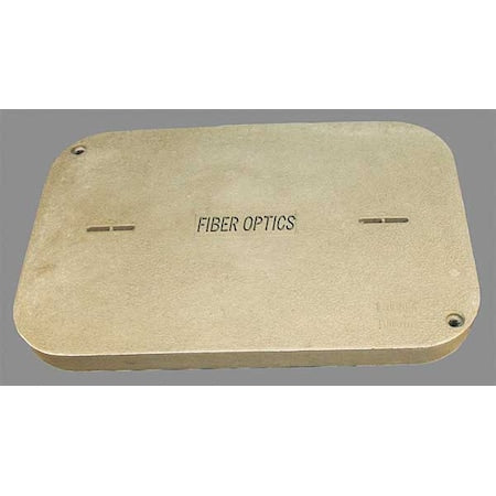 Quazite PG2436CA0021 - Underground Enclosure Cover, Fiber Optics Logo, 3 in. H x 24 in. W x 36 in. L, 8000 lb