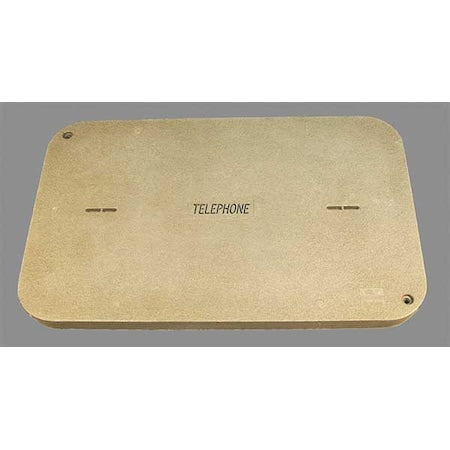 Quazite PG3048CA0043 - Underground Enclosure Cover, Telephone Logo, 3 in. H x 30 in. W x 48 in. L, 8000 lb