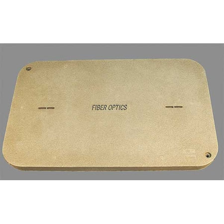 Quazite PG3048HA0021 - Underground Enclosure Cover, Fiber Optics Logo, 3 in. H x 30 in. W x 48 in. L, 15000 lb