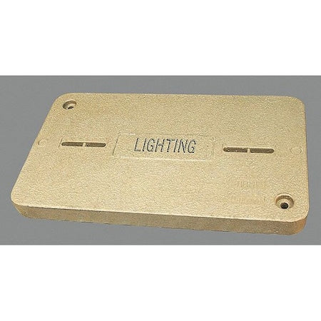 Quazite PG1324CA0029 - Underground Enclosure Cover, Lighting Logo, 13-3/4 in. W x 23-1/4 in. L, 8000 lb, Polymer Concrete