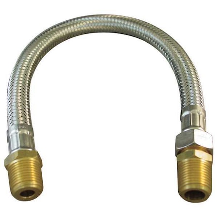HF312X24HMXHMS - Flexible Hose Assembly ,Brass 3/4 in MNPT x Brass 3/4 in FNPSM, 24 in L, EPDM Hose, 200 psi