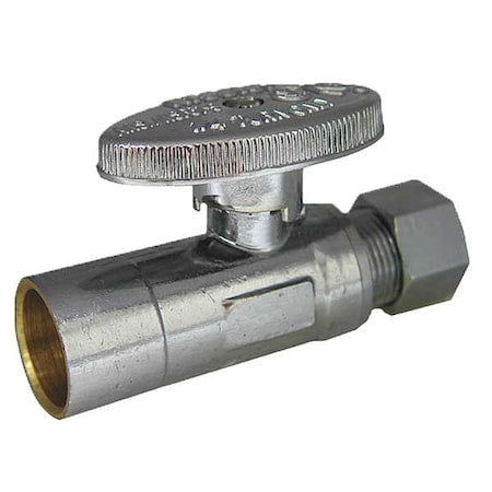 Kissler AB88-9010 - Water Supply Stop, Straight Valve, Chrome