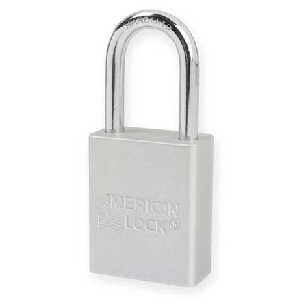 American Lock A1106KACLR51252 - Lockout Padlock, Keyed Alike, Aluminum, Silver, 1 1/2 in Shackle Height, 1 1/2 in Body Width