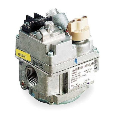 Robertshaw 700-406 - Gas Valve, NG/LP, Standing Pilot, 24 V, 3.5 in wc, Combination, 0.2 A, 3/4 in Inlet Size