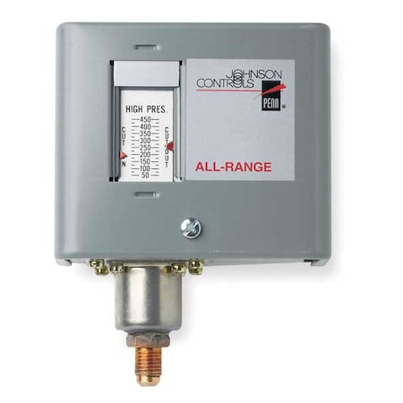 Johnson Controls P170AB-12C - Single Pressure Control, Adjustable,SPST