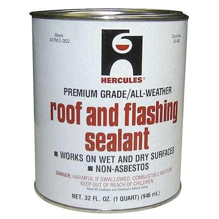Hercules 25405 - Roof Flashing Sealant,Black,1 Qt