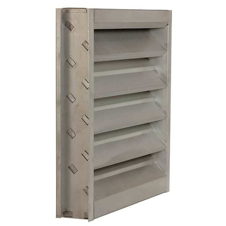 Dayton 4FZG4 - Louver,Wall Opening 24x24 In,Galvannealed