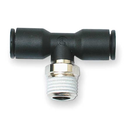Legris 3108 04 13 - Push-Fit Tee Fitting, 4mm Tube Size, Fiberglass-Reinforced Nylon, Black, 10 PK