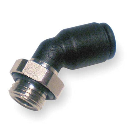 Legris 3133 06 19 - Push-Fit Elbow Fitting, 6mm Tube Size, Fiberglass-Reinforced Nylon, Black, 10 PK
