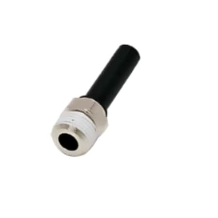 Legris 3121 56 14 - Push-Fit Fitting, 1/4 in Tube Size, Brass, Silver, 10 PK